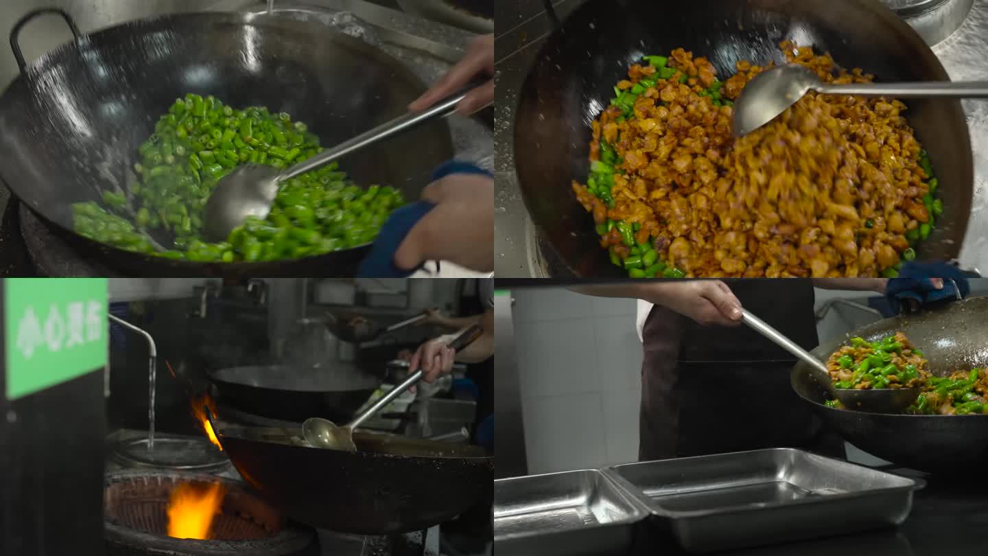 爸妈炒菜视频素材下载